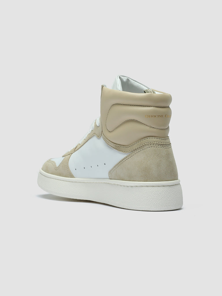 MOWER 117 - White Leather and Suede High Top Sneakers women Officine Creative - 4