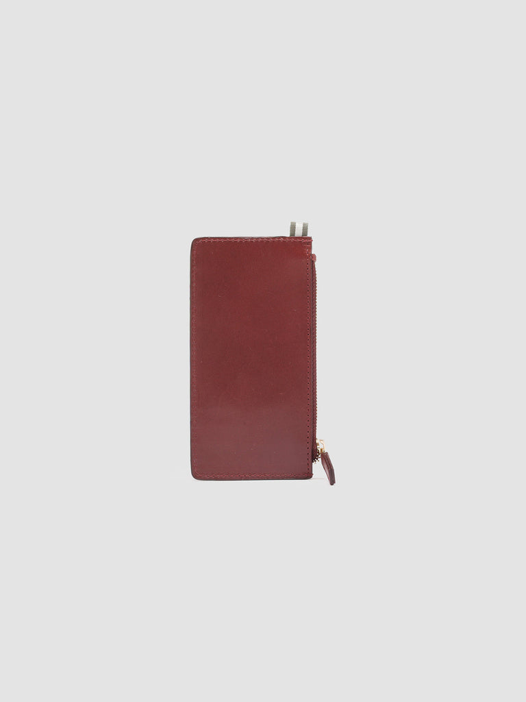 JULIET 03 - Burgundy Leather card holder