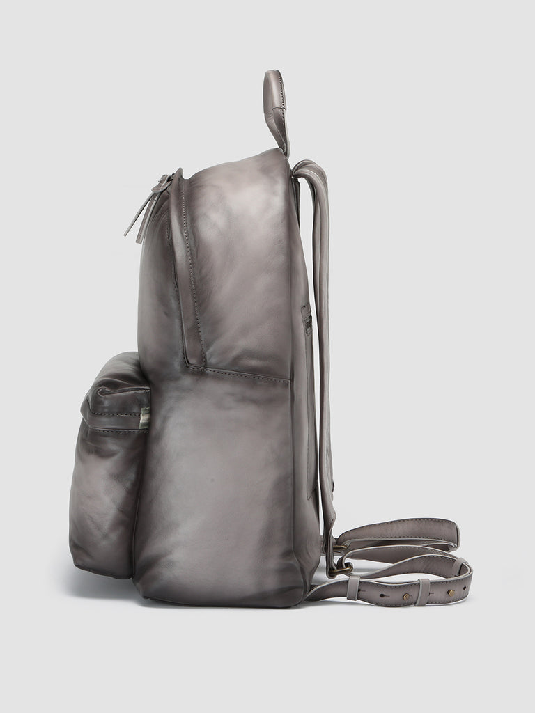 OC PACK - Grey Leather Backpack