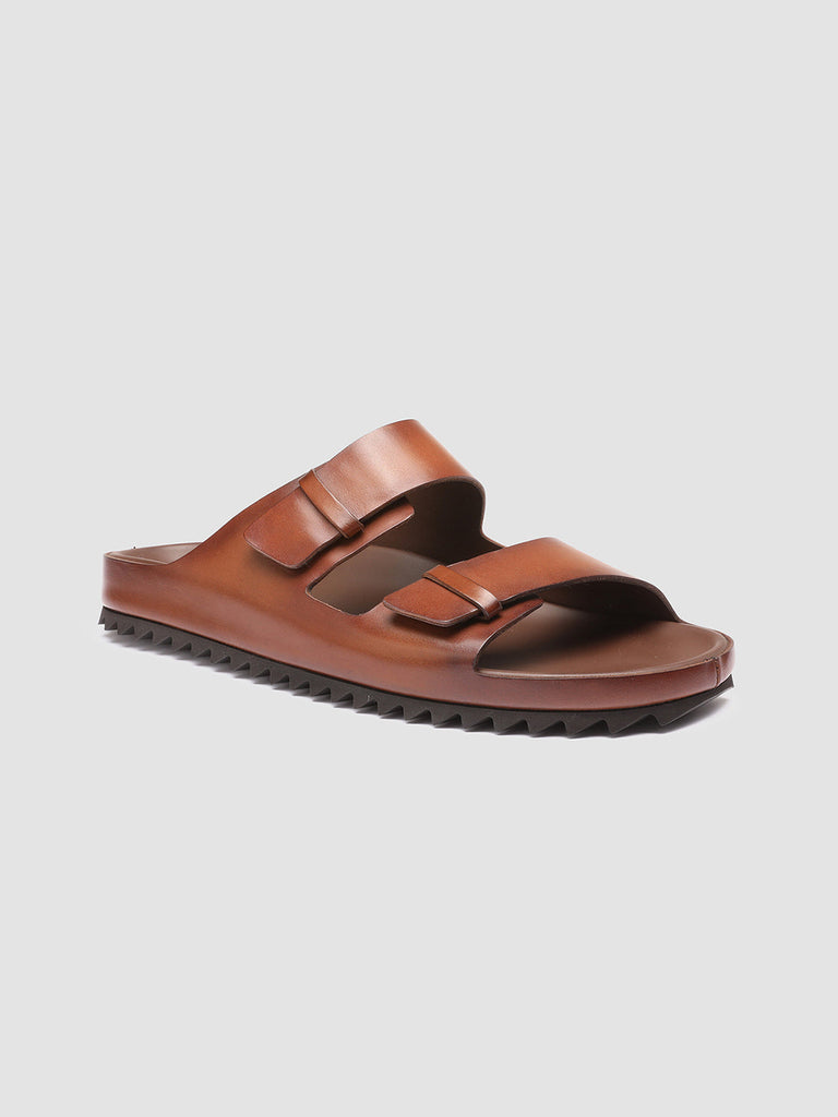 AGORÀ 002 - Brown Leather sandals