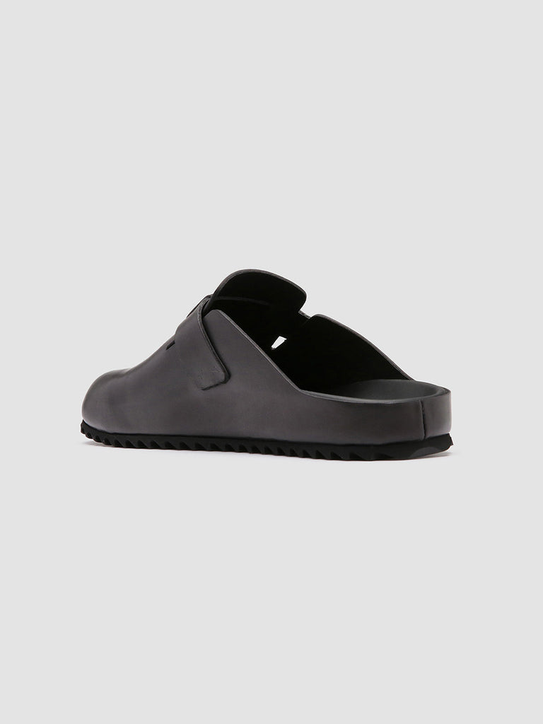 AGORÀ 004 - Black Leather slippers Men Officine Creative - 4