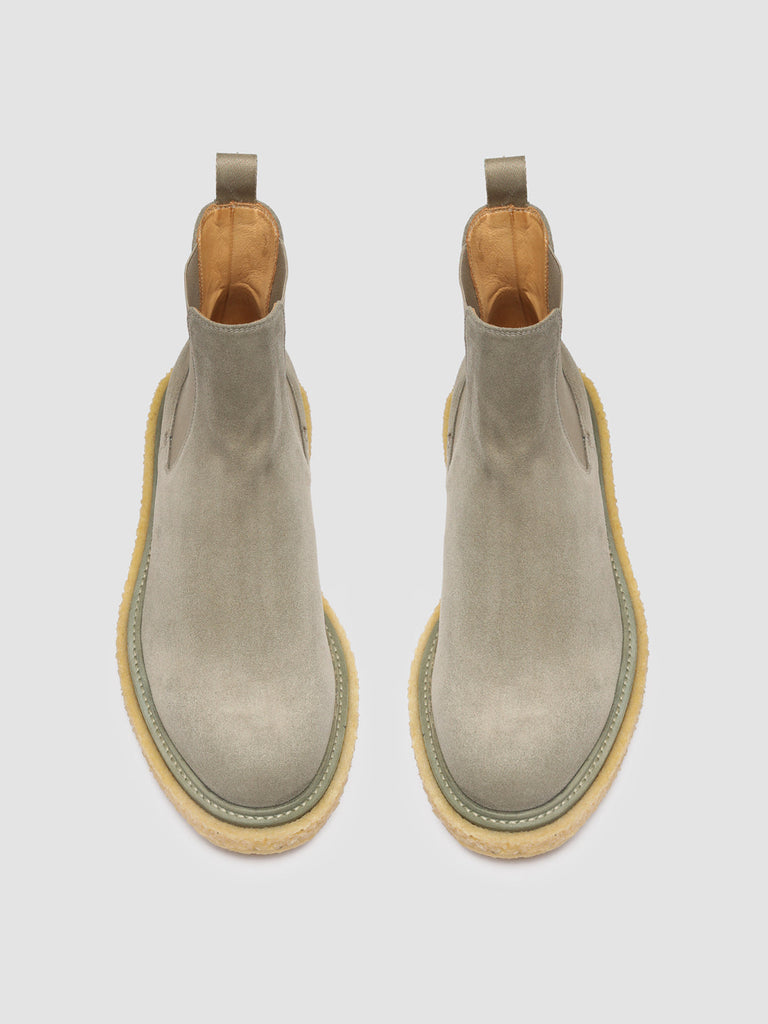 BULLET 002 - Green Suede Chelsea Boots