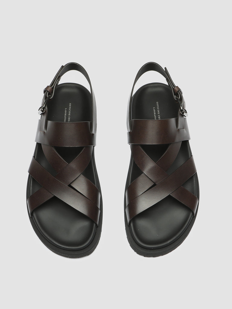 CHARRAT 002 - Brown Leather Sandals