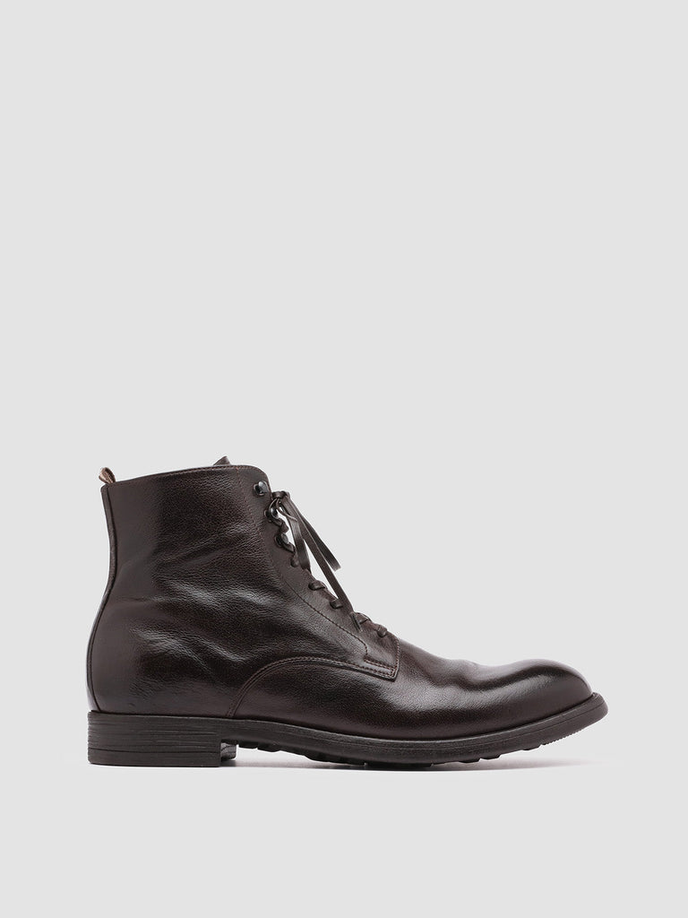 CHRONICLE 004 - Brown Leather Ankle Boots Men Officine Creative - 1