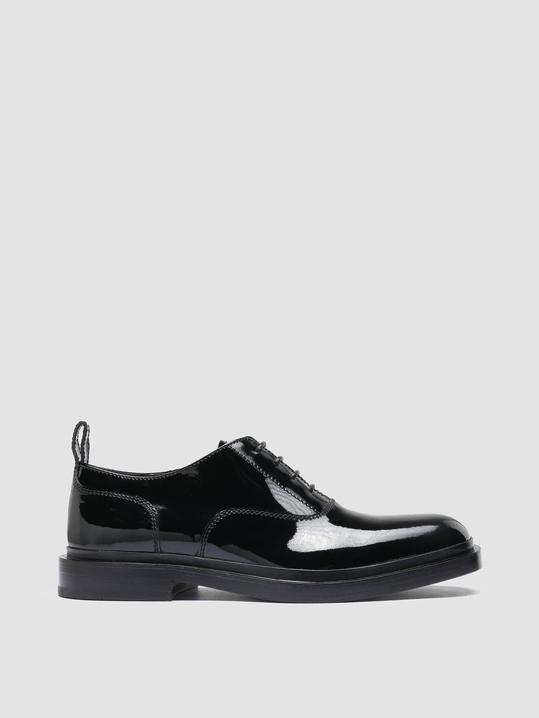 CONCRETE 002 - Black Patent Leather Oxford Shoes