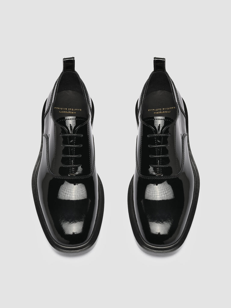 CONCRETE 002 - Black Patent Leather Oxford Shoes Men Officine Creative - 2