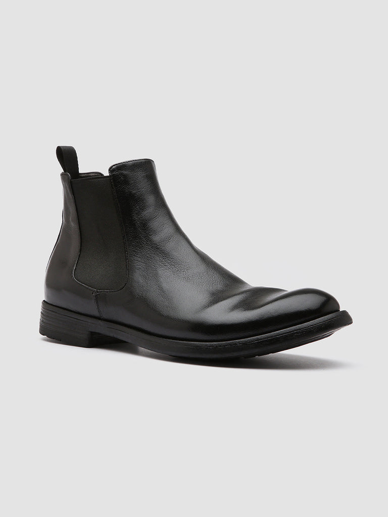 HIVE 007 - Black Leather Chelsea Boots