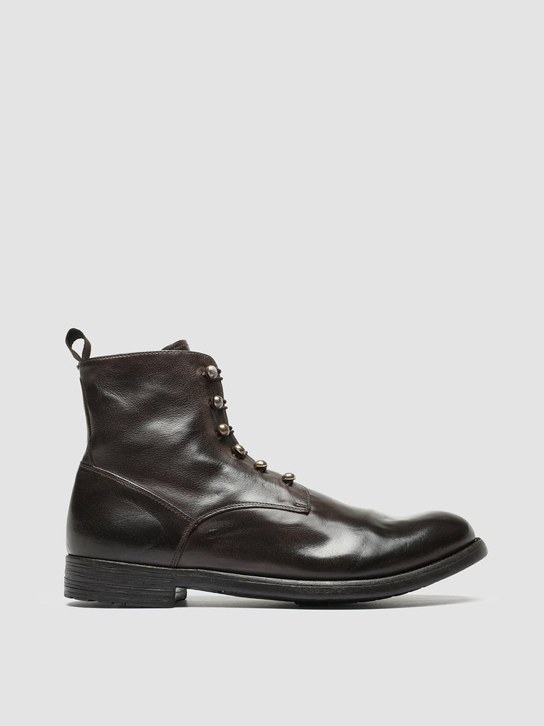 HIVE 051 - Brown Leather Zip Boots