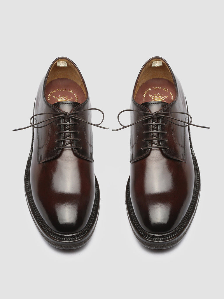 HOPKINS CREPE 110 - Burgundy Leather Derby Shoes