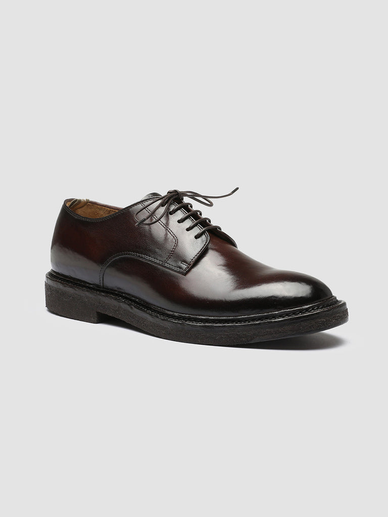 HOPKINS CREPE 110 - Burgundy Leather Derby Shoes Men Officine Creative - 3