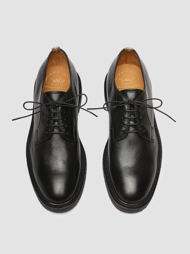 HOPKINS FLEXI 201 - Black Leather Derby Shoes