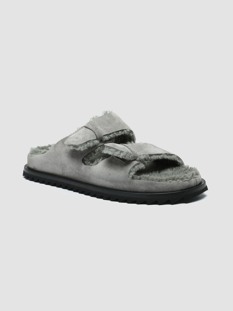 INTROSPECTUS 003 - Grey Suede Slide Sandals men Officine Creative - 3