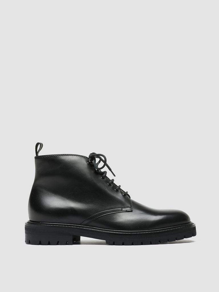 JOSS 001 - Black Leather Lace Up Boots