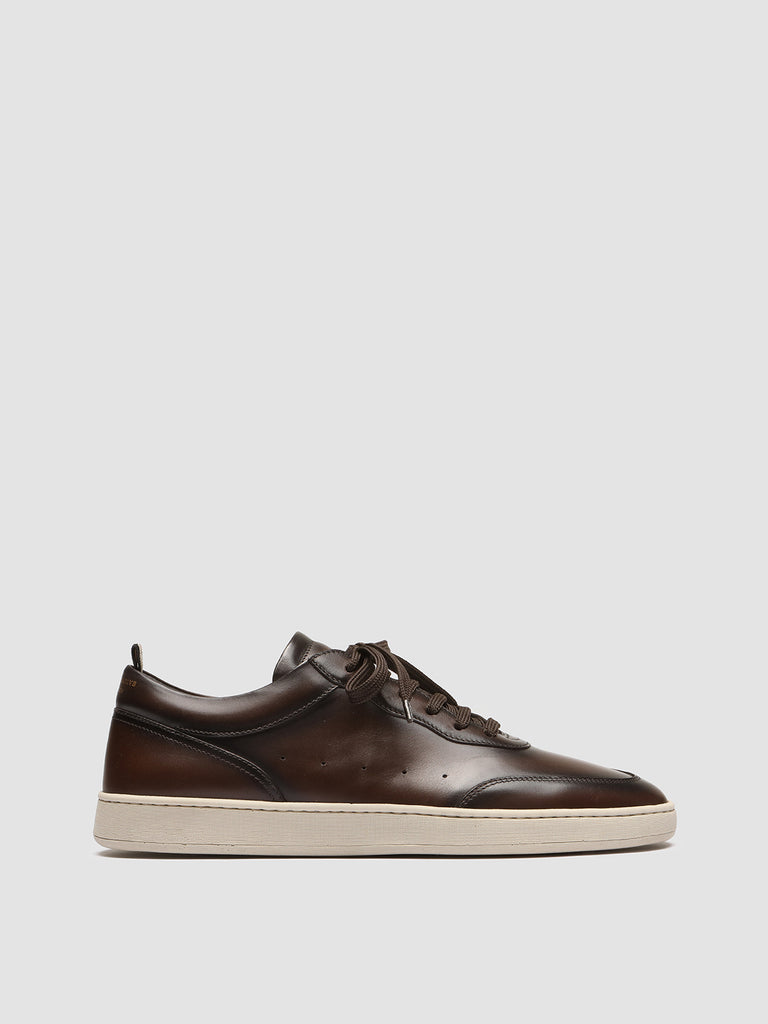 KRIS LUX 001 - Brown Leather Sneakers