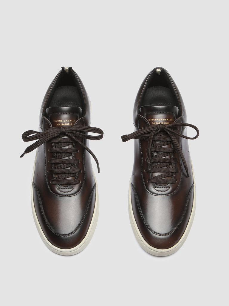 KRIS LUX 001 - Dark Brown Leather Sneakers  Men Officine Creative - 2