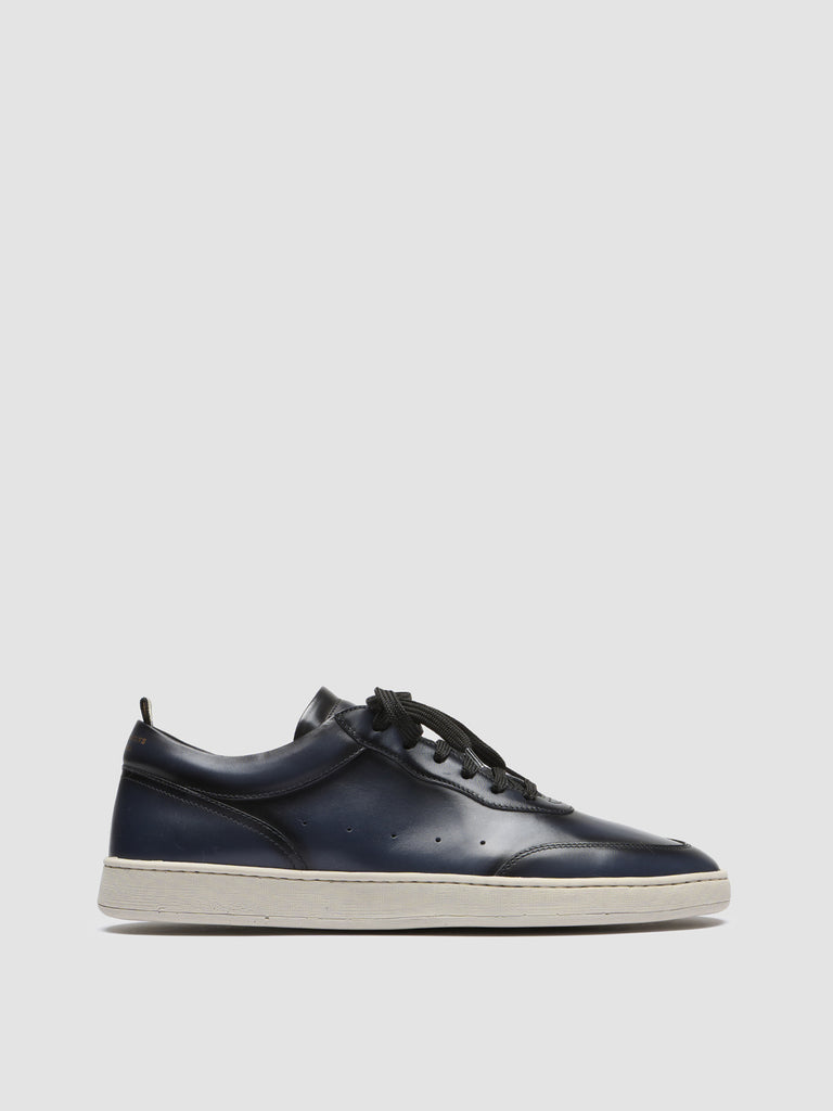 KRIS LUX 001 - Blue Leather Sneakers