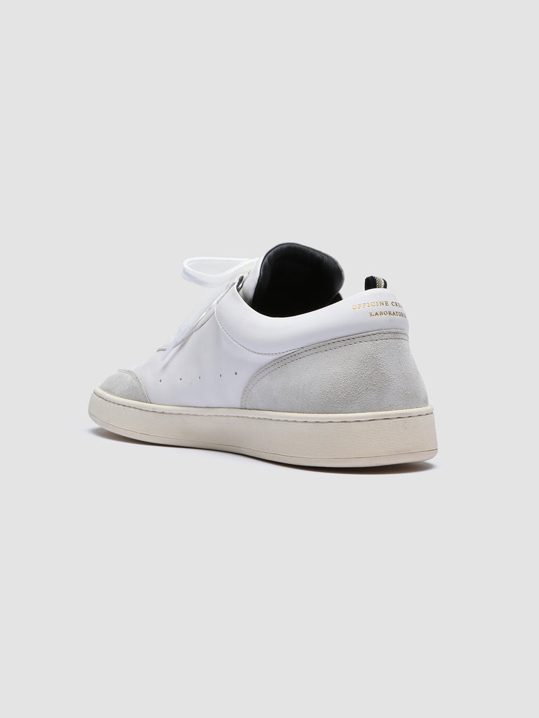 KRIS LUX 001 - White Leather and Suede Sneakers  Men Officine Creative - 4