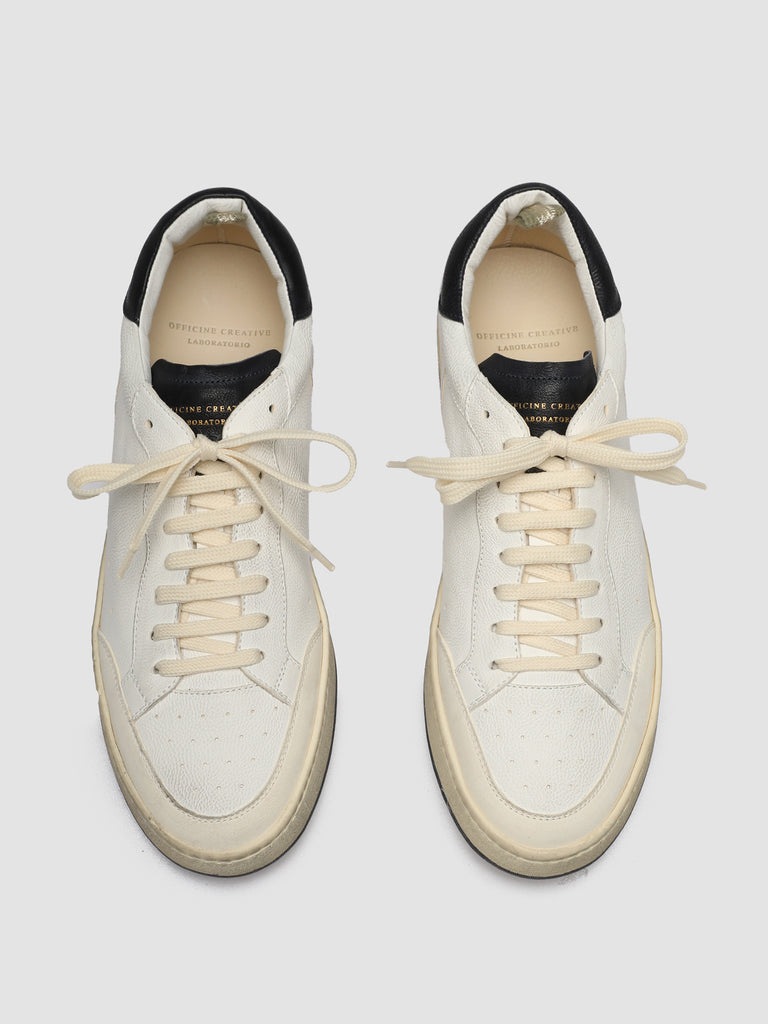 MAGIC 001 - White Leather and Suede Low Top Sneakers men Officine Creative - 2