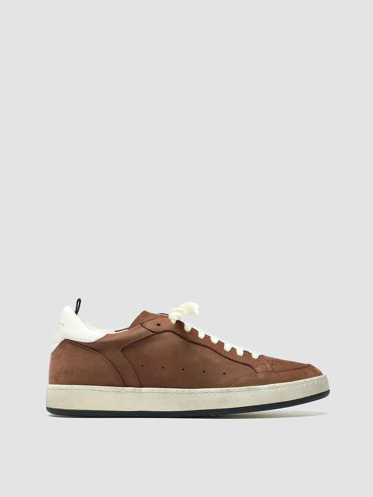 MAGIC 002 - Brown Leather and Suede Low Top Sneakers men Officine Creative - 1