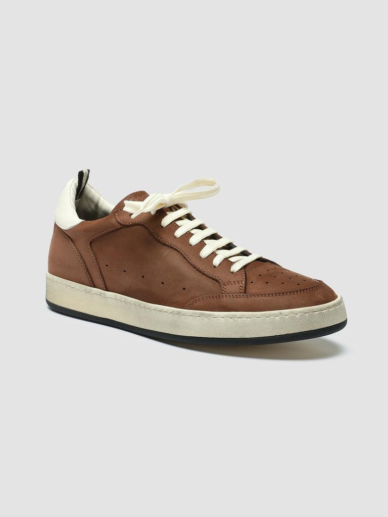 MAGIC 002 - Brown Leather and Suede Low Top Sneakers men Officine Creative - 3