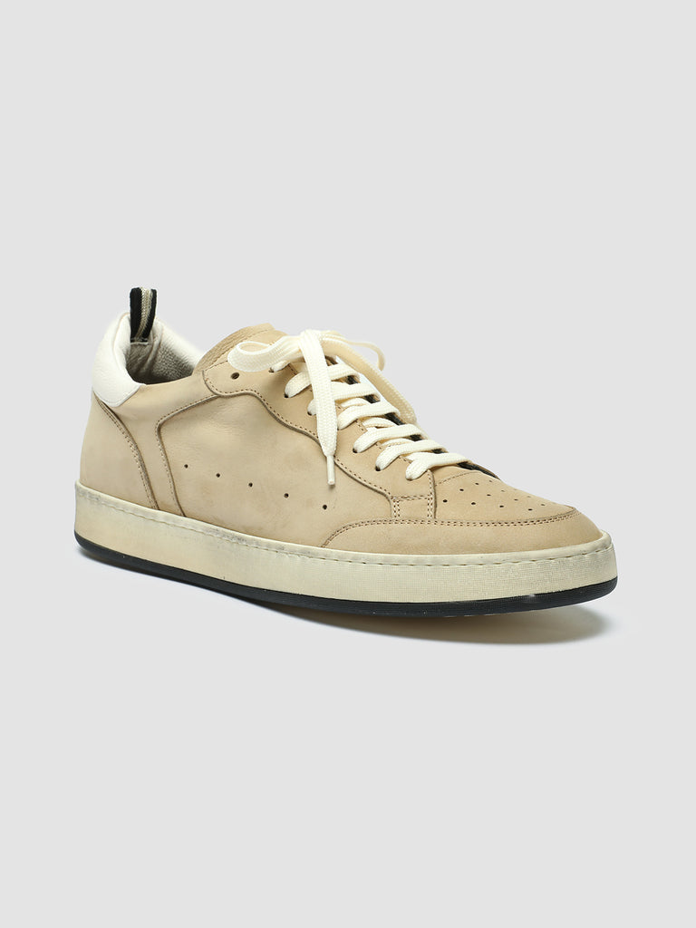 MAGIC 002 - Beige Leather and Suede Low Top Sneakers men Officine Creative - 3