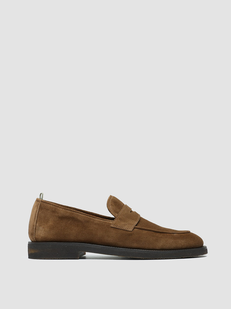OPERA FLEXI 101 - Brown Suede Penny Loafers