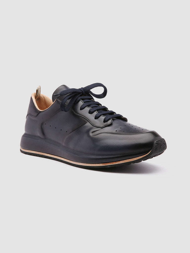 RACE LUX 002 - Blue Nappa leather sneakers