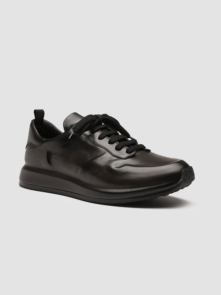 RACE LUX 003 - Black Airbrushed Leather Sneakers Men Officine Creative - 3