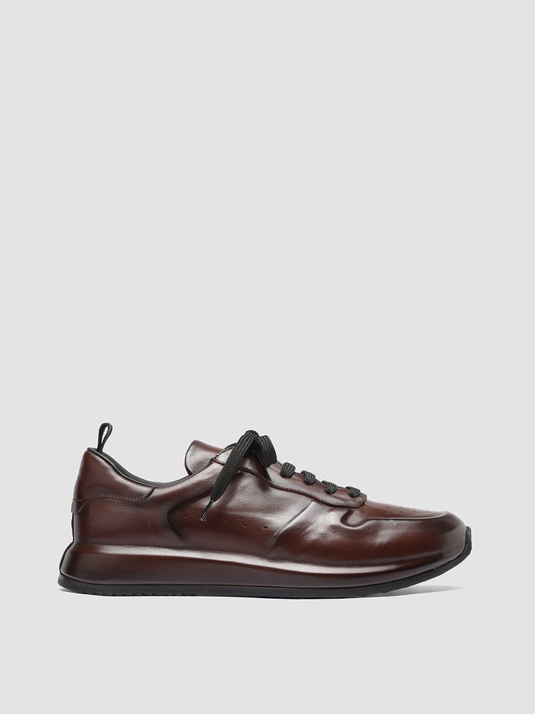RACE LUX 003 - Brown Airbrushed Leather Sneakers Men Officine Creative - 1