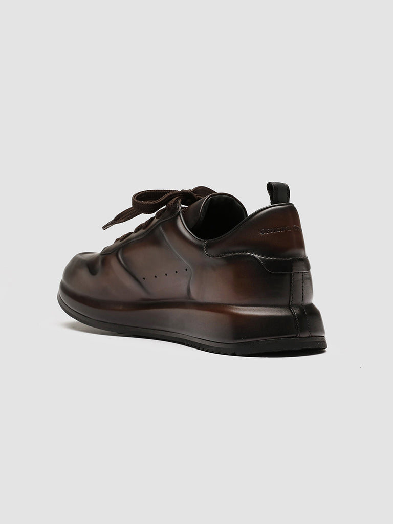 RACE LUX 003 - Brown Airbrushed Leather Sneakers Men Officine Creative - 10