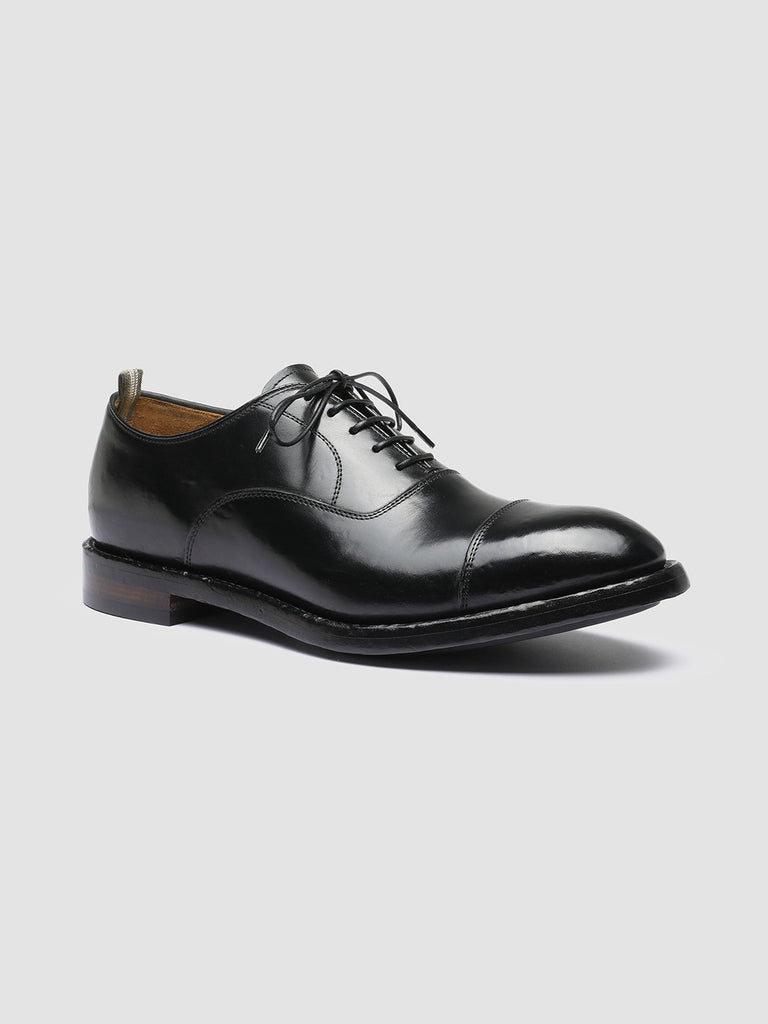 TEMPLE 001 - Black Leather Oxford Shoes Men Officine Creative - 3
