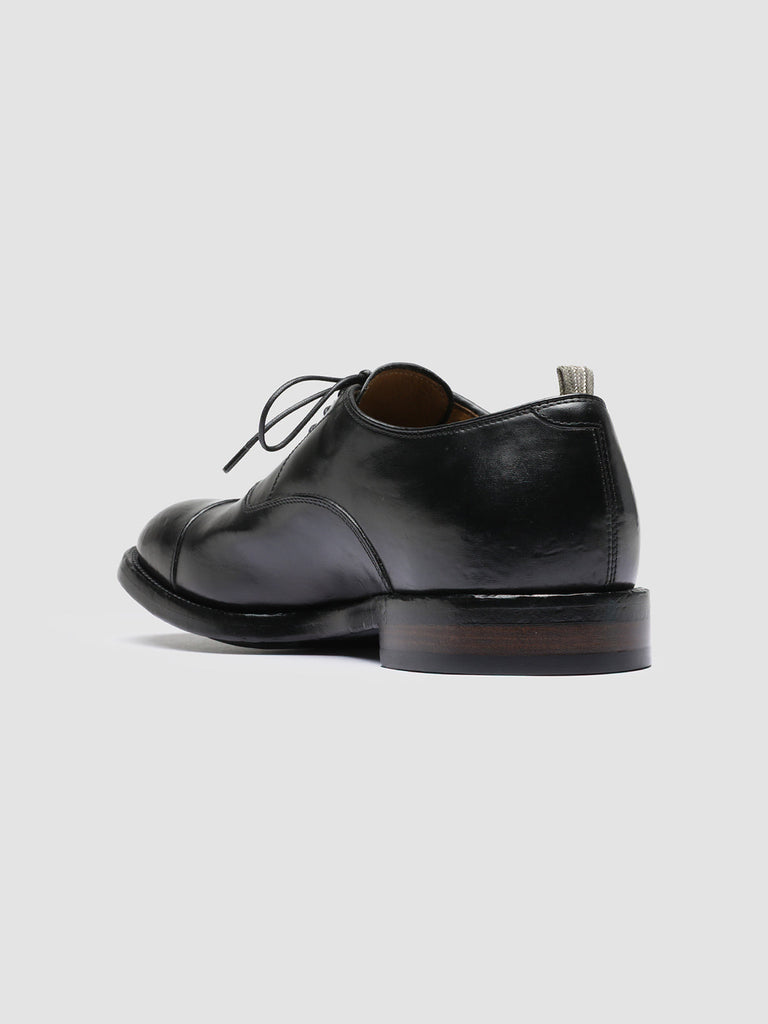 TEMPLE 001 - Black Leather Oxford Shoes Men Officine Creative - 4