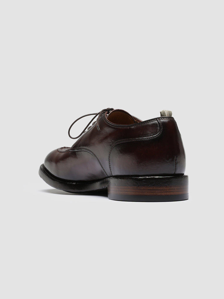 TEMPLE 005 - Burgundy Leather Derby Shoes Men Officine Creative - 4
