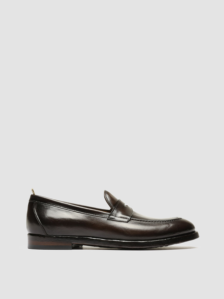 TULANE 002 - Brown Leather Penny Loafers men Officine Creative - 1