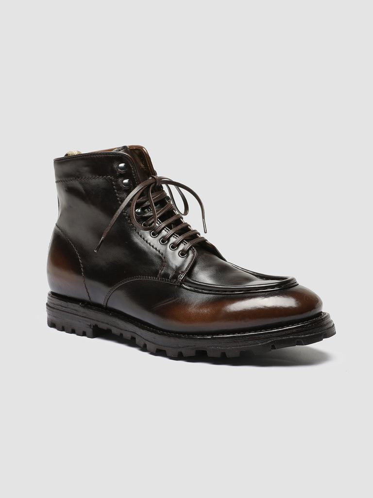 VAIL 010 - Brown Leather Lace Up Boots men Officine Creative - 3