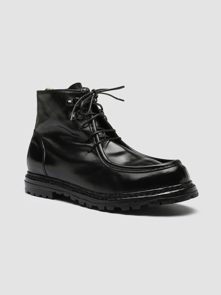 VOLCOV 008 - Black Leather Ankle Boots Men Officine Creative - 3