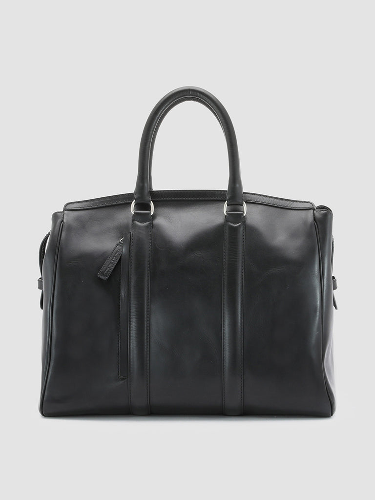 QUENTIN 01 - Black Leather Tote Bag  Officine Creative - 1