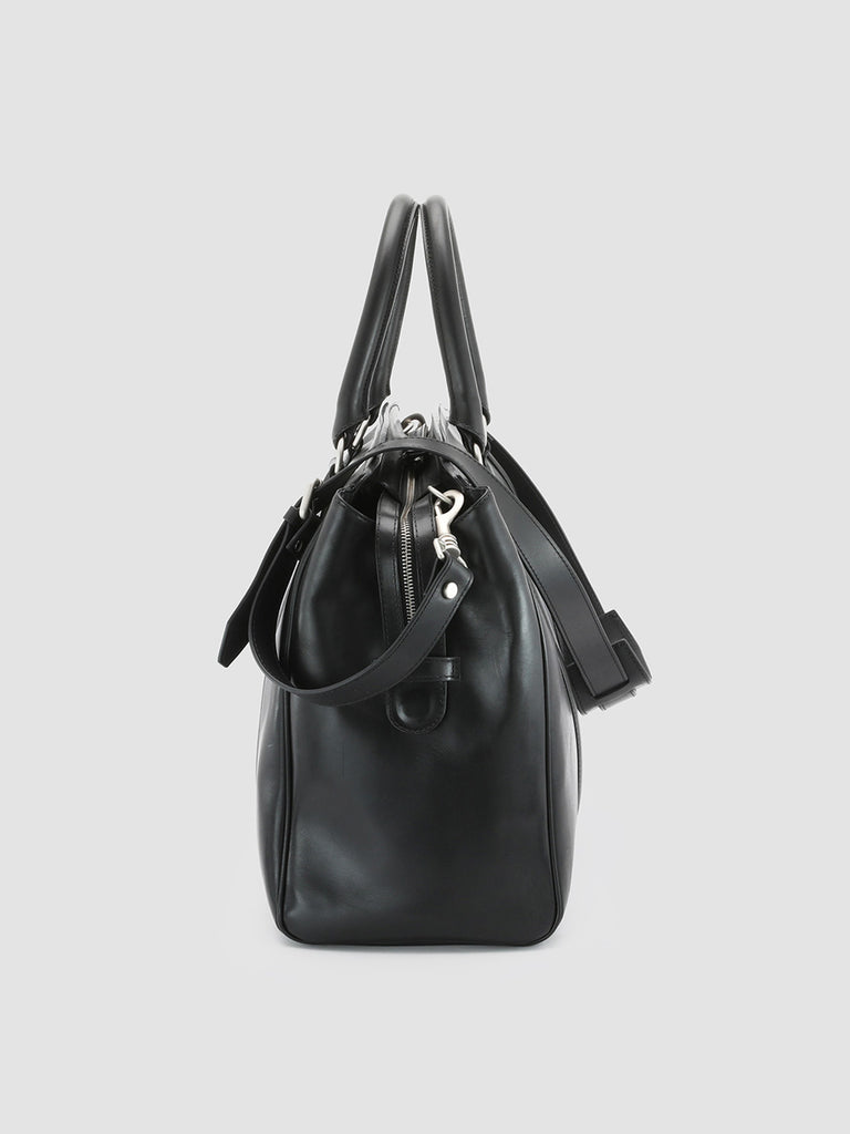 QUENTIN 01 - Black Leather Tote Bag  Officine Creative - 3