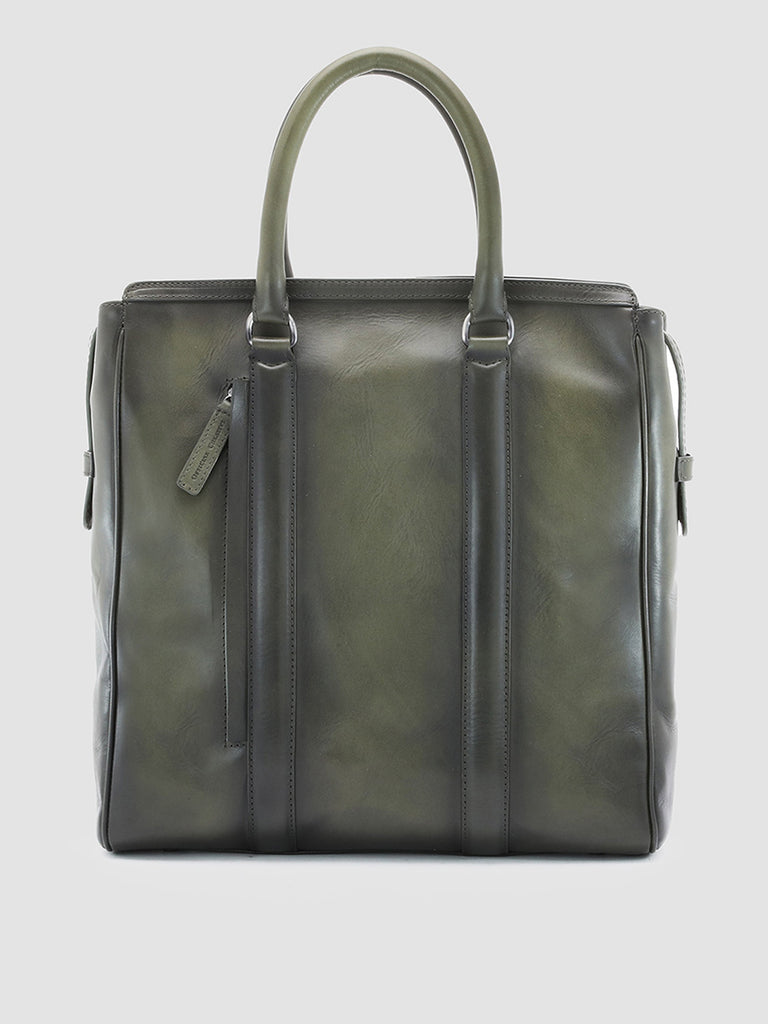 QUENTIN 02 - Green Leather tote bag  Officine Creative - 1