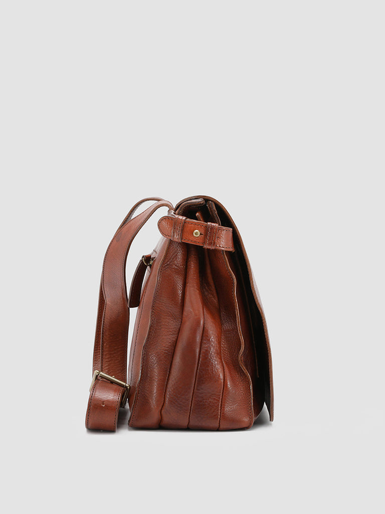 RARE 24 - Brown Leather BriefCase  Officine Creative - 3