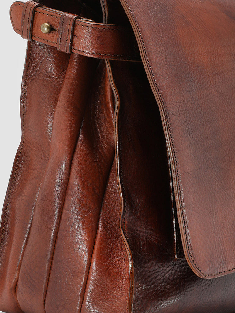 RARE 24 - Brown Leather BriefCase  Officine Creative - 8