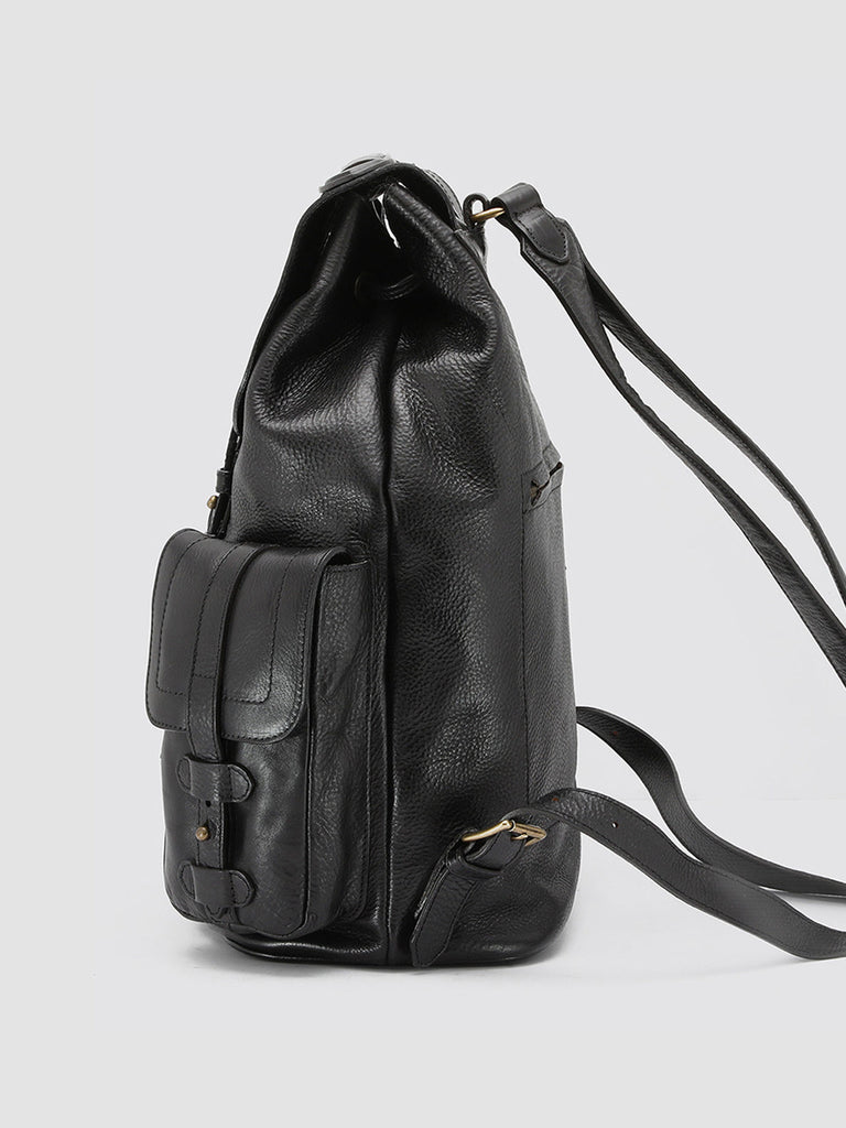 RARE 27 - Black Leather Backpack  Officine Creative - 4