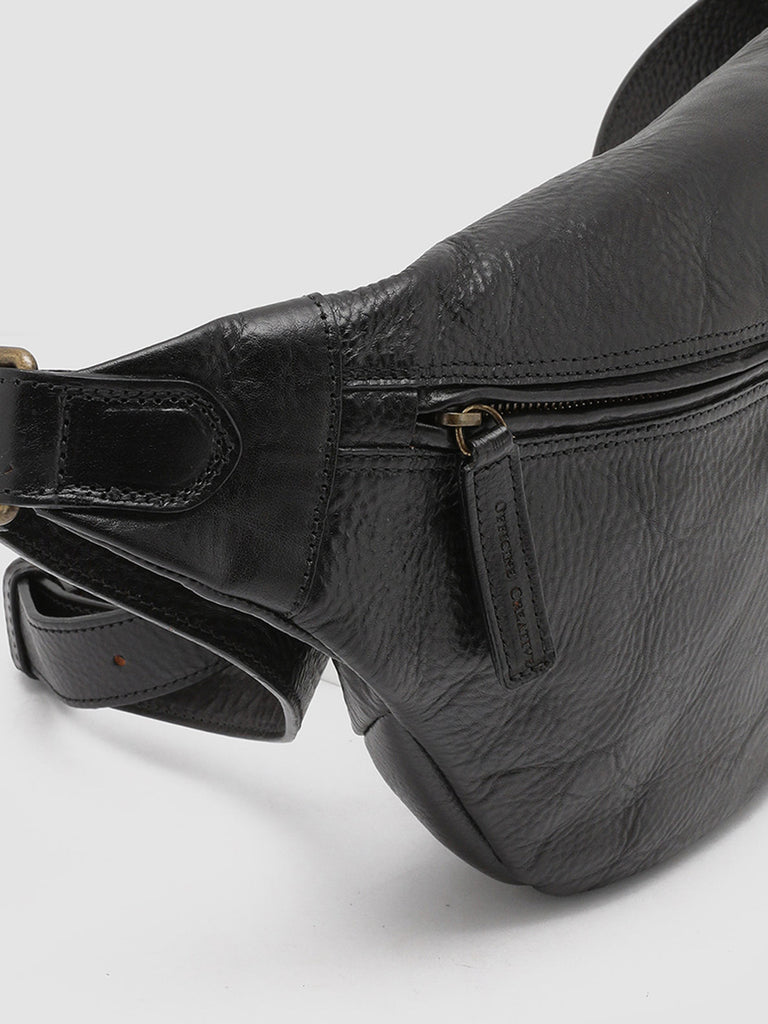 RARE 28 - Black Leather Waist Belt