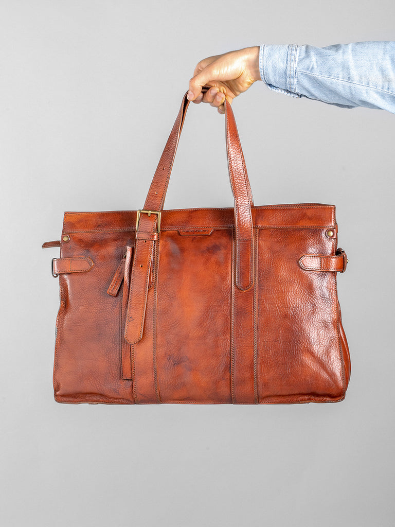 RARE 22 - Brown Leather Handbag  Officine Creative - 5