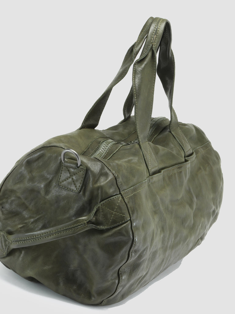 RECRUIT 003 - Green Leather Duffel Bag