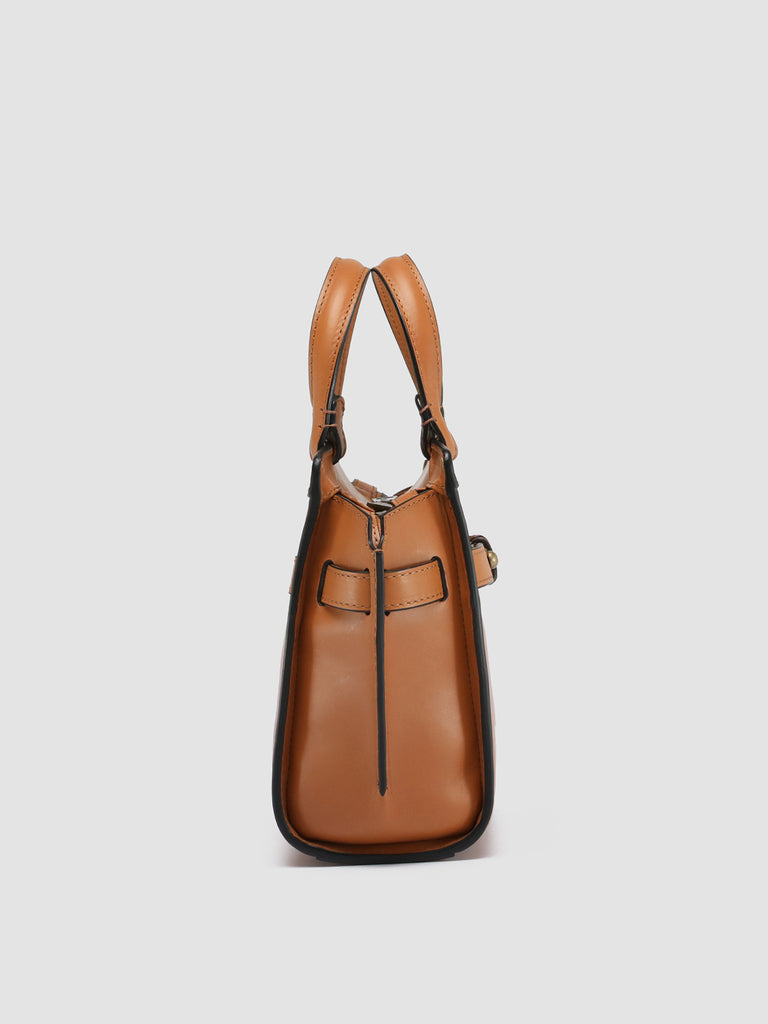 SADDLE 009 - Taupe Canvas and Leather Bag