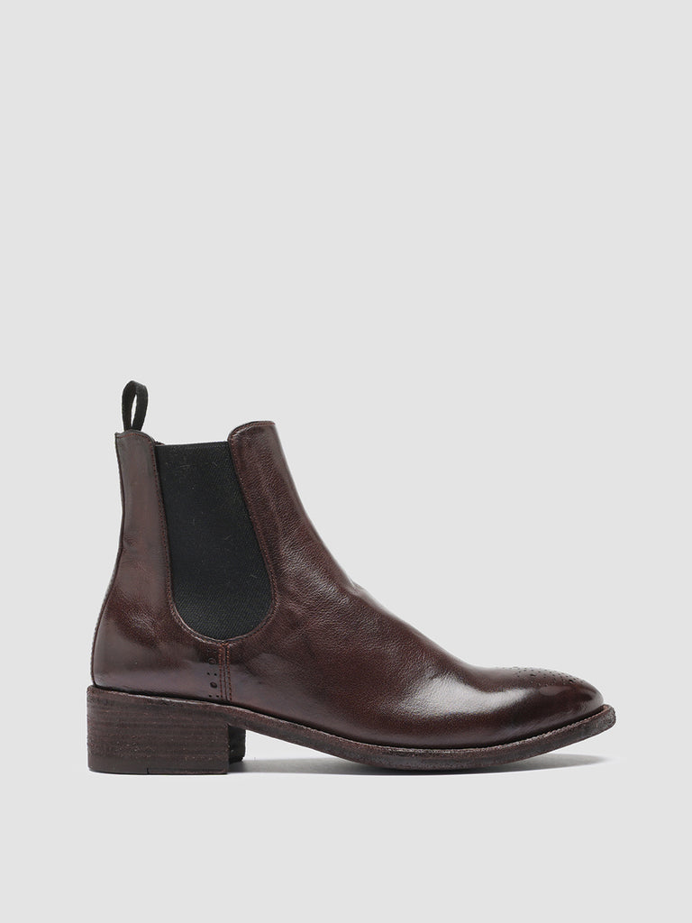 SELINE 002 - Brown Leather Chelsea Boots