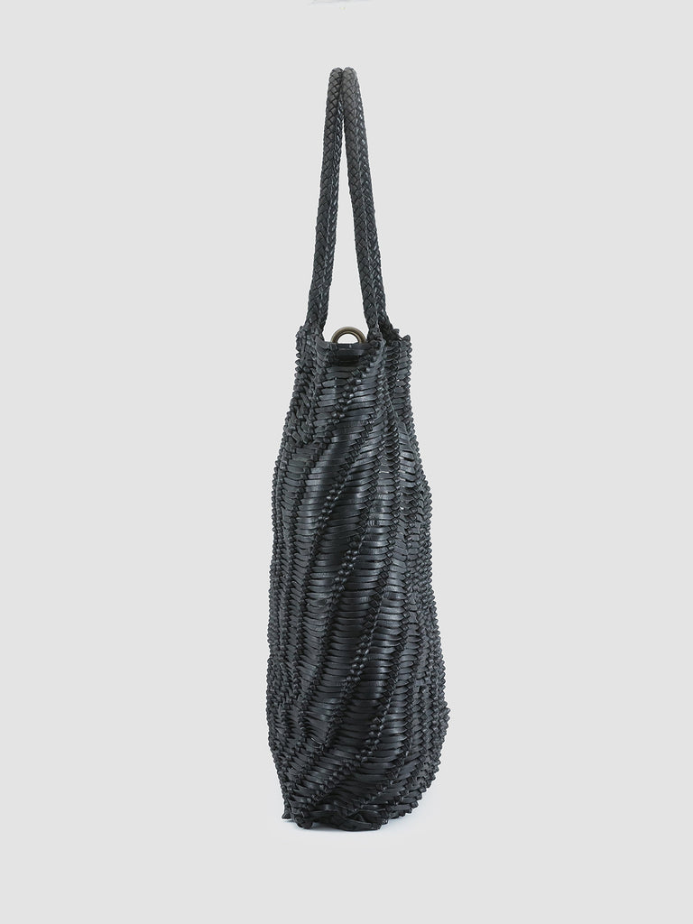 SUSAN 03 - Black Leather tote bag