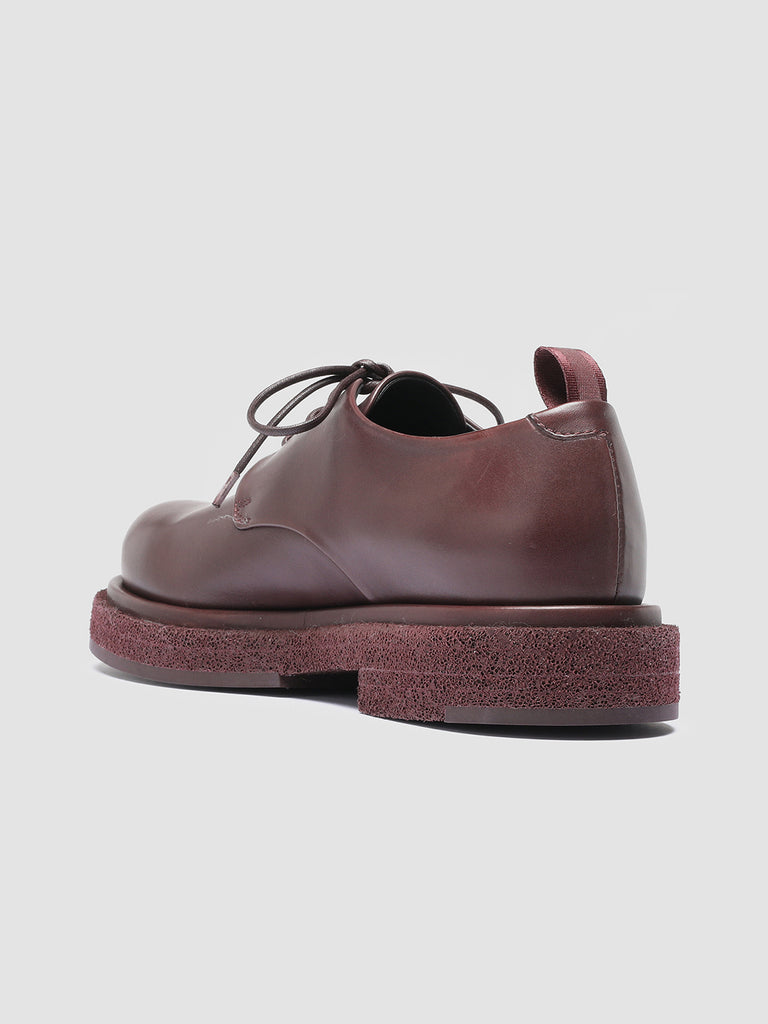 TONAL 100 - Burgundy Leather Derby Shoes Women Officine Creative - 4