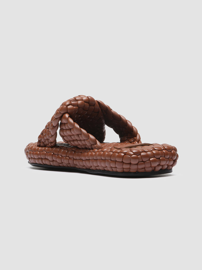 WILLOW 001 - Brown Leather Sandals